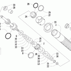 Sabercat 700 EFI Передний амортизатор