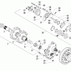 ZR 900 EFI Drive train and brake assemblies