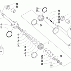 Sabercat 600 EFI Задняя подвеска ,задний амортизатор