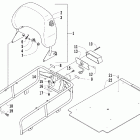 Bearcat 570 Багажник,спинка и задние фонари