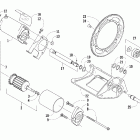 Z 570 Flex-drive starter motor assembly (lx)