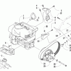 Panther 570 Вариатор и опора двигателя