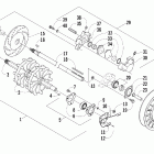 T660 Touring Вал приводной трака и тормоза