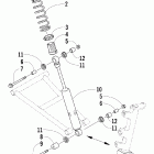 Mountain Cat 600 EFI Передний амортизатор