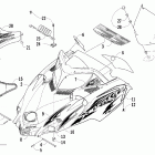Sabercat 500 EFI Капот и ветровое стекло