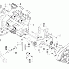 Firecat 700 EFI SP Вариатор и опора двигателя