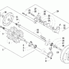 Sabercat 700 EFI Вал приводной трака и тормоза