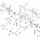 ZR 900 EFI Задняя подвеска , задний рычаг