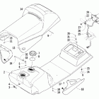 T660 Turbo ST Топливный бак ,сиденье и задний фонарь
