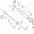 T660 Turbo ST Задняя  подвеска, передний амортизатор