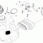 Firecat 500 SP Воздушный глушитель, карбюратор, и монтаж топливного нас...