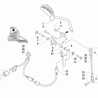 King Cat 900 Рычаг заднего хода в сборе (дополнительно)