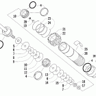 Firecat 700 EFI SP Задняя  подвеска, передний амортизатор