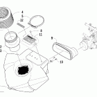 Sabercat 500 EFI Глушитель впуска