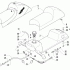 F120 Топливный бак ,сиденье и задний фонарь