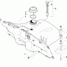 Sabercat 600 EFI Топливный бак