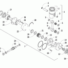 M7 EFI WY Поршень и коленчатый вал
