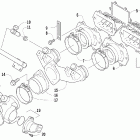 Sabercat 500 EFI Клапана и дросселя в сборе