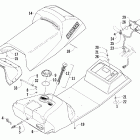 Z 370 Топливный бак ,сиденье и задний фонарь