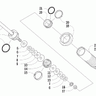 ZR 900 EFI Задняя  подвеска, передний амортизатор