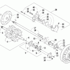Pantera 550 Вал приводной трака и тормоза