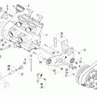 Firecat 700 EFI SP Вариатор и опора двигателя