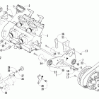 Firecat 700 SP Вариатор и опора двигателя