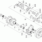 ZR 900 EFI Drive train and brake assemblies