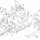 Firecat 700 SP Передняя рама и подножки