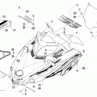 Firecat 600 EFIr Капот и ветровое стекло