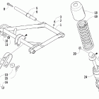 M6 EFI Задняя подвеска , амортизатор