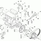 Bearcat WT Вариатор и опора двигателя