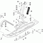 T660 Turbo ST Ski and spindle assembly (green)