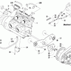 440 SP Вариатор и опора двигателя
