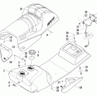 T660 Turbo ST Топливный бак ,сиденье и задний фонарь