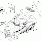 Firecat 700 EFI SP Капот и ветровое стекло