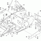 Firecat 500 SP Передняя рама и подножки