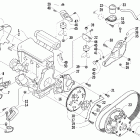 T660 Turbo Вариатор и опора двигателя