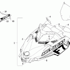 Firecat LE Hood and windshield assembly (700 team arctic)