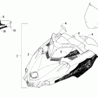 Firecat LE Hood and windshield assembly (700 efi black widow)