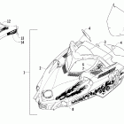 Firecat LE Hood and windshield assembly (700 efi joker)