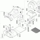 T660 Turbo Touring Топливный бак и сидение