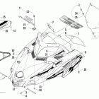 Firecat 500 SP Капот и ветровое стекло