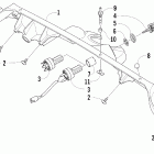 Sabercat 700 EFI LX Панель приборов и датчики