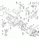 T660 Trail (Turbo) Вариатор и опора двигателя