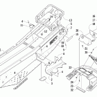 Firecat 700 EFI Tunnel, rear bumper, and taillight assembly (ext / inter...