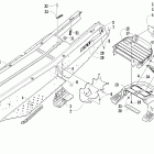 Sabercat 600 EFI Tunnel, rear bumper, and taillight assembly (ext / int)