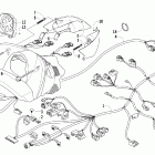 Sabercat 600 EFI Headlight, instruments, and wiring assemblies (lx / ext ...