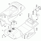 T660 Trail (Turbo) Топливный бак ,сиденье и задний фонарь