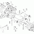 Firecat 600 EFI SP Вариатор и опора двигателя